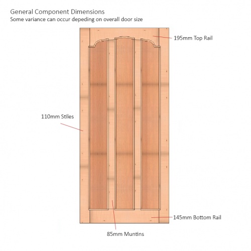 Solid Oak External Door - The Cardinal